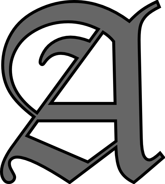 Alphabet Letter A clip art - vector clip art online, royalty free ...