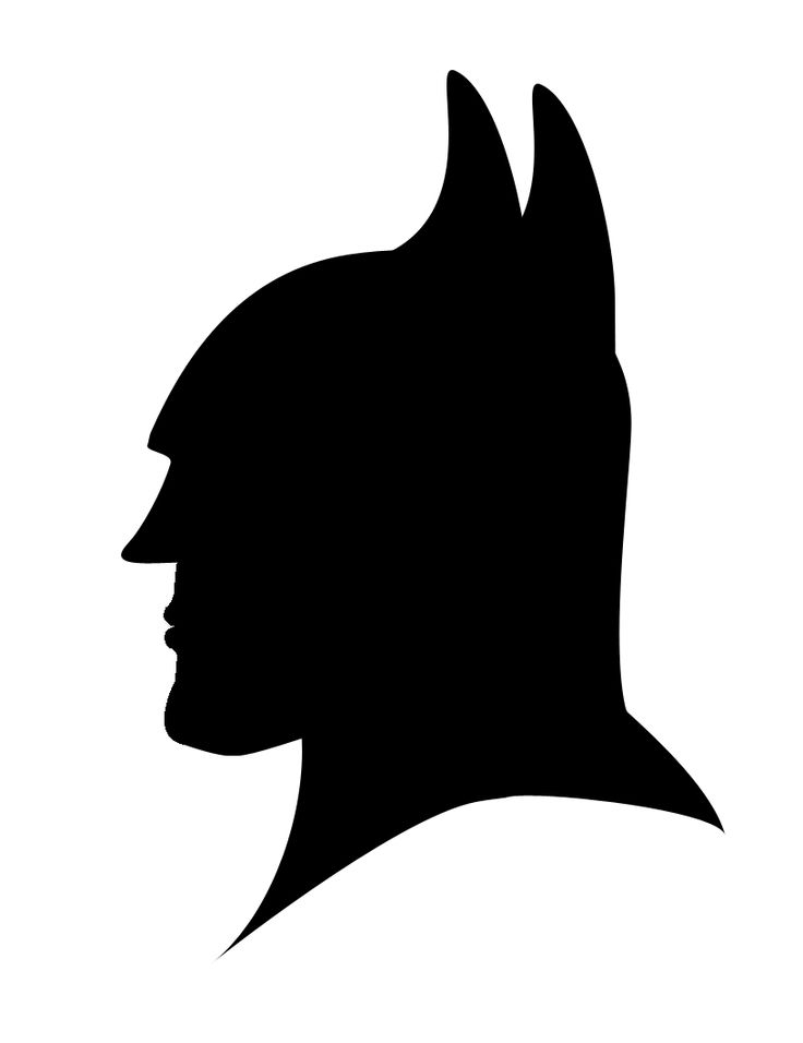Batman Silhouette Stencil | Stencils for freezer paper | Pinterest