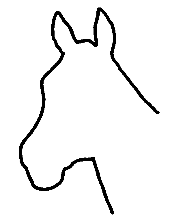 Horse Head Outline Pictures