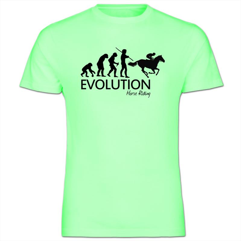 Evolution Of A Horse Rider Mens Cotton T-Shirt | eBay