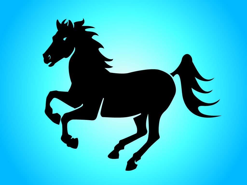 free vector clip art mustang horse - photo #49