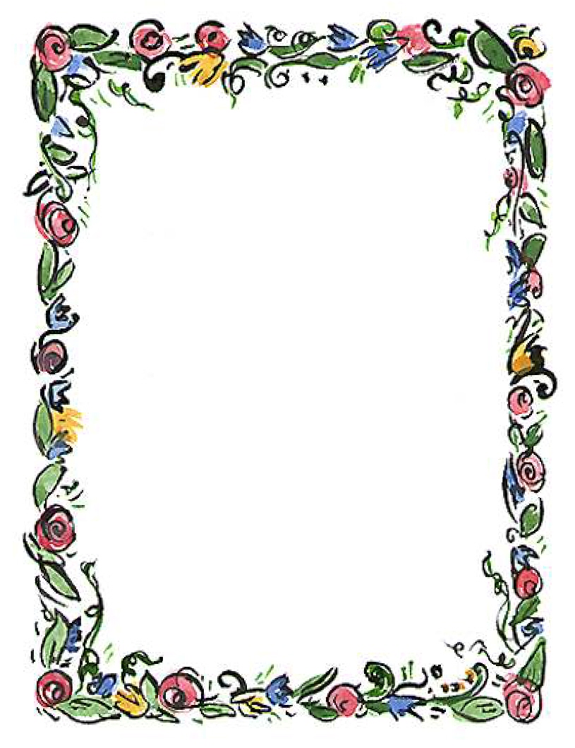 Floral Page Borders Cliparts co