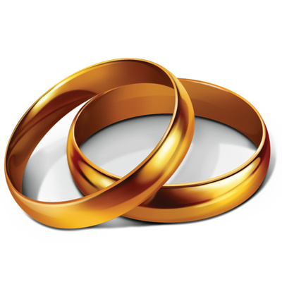 Wedding Rings Clip Art, Golden Engagement Ring Photo | Just Free ...