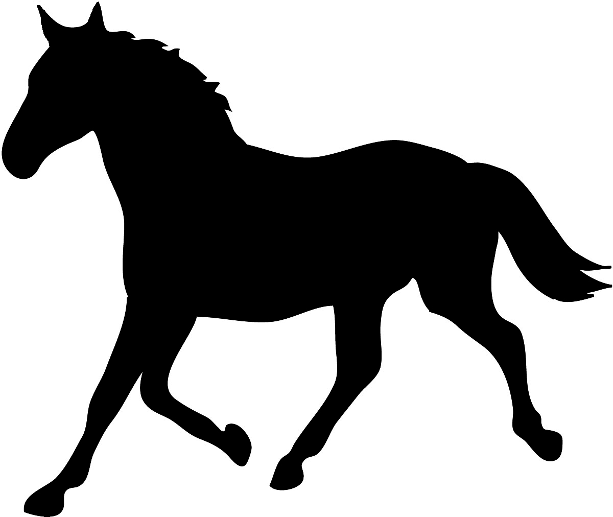 Running Horse Herd Silhouette | Clipart Panda - Free Clipart Images