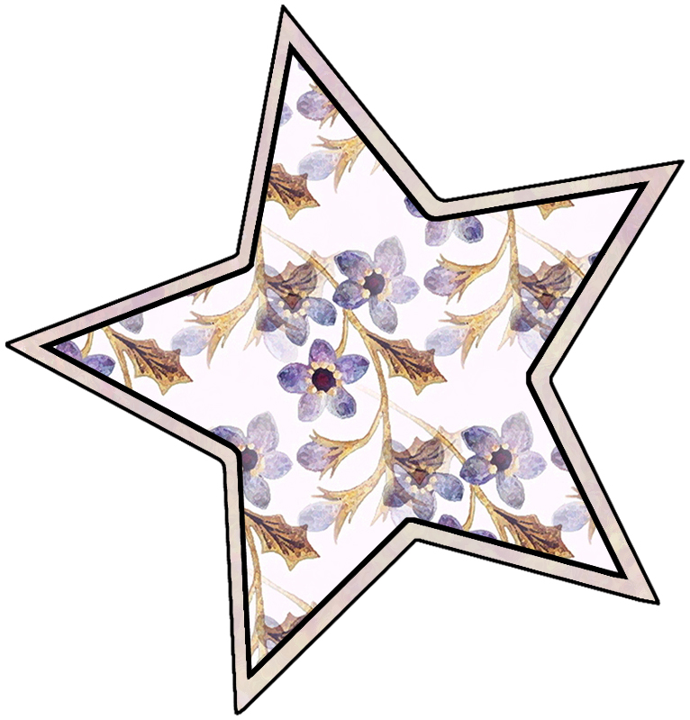 ArtbyJean - Purple Wood Roses: Scrapbooking Stars from set A05 ...