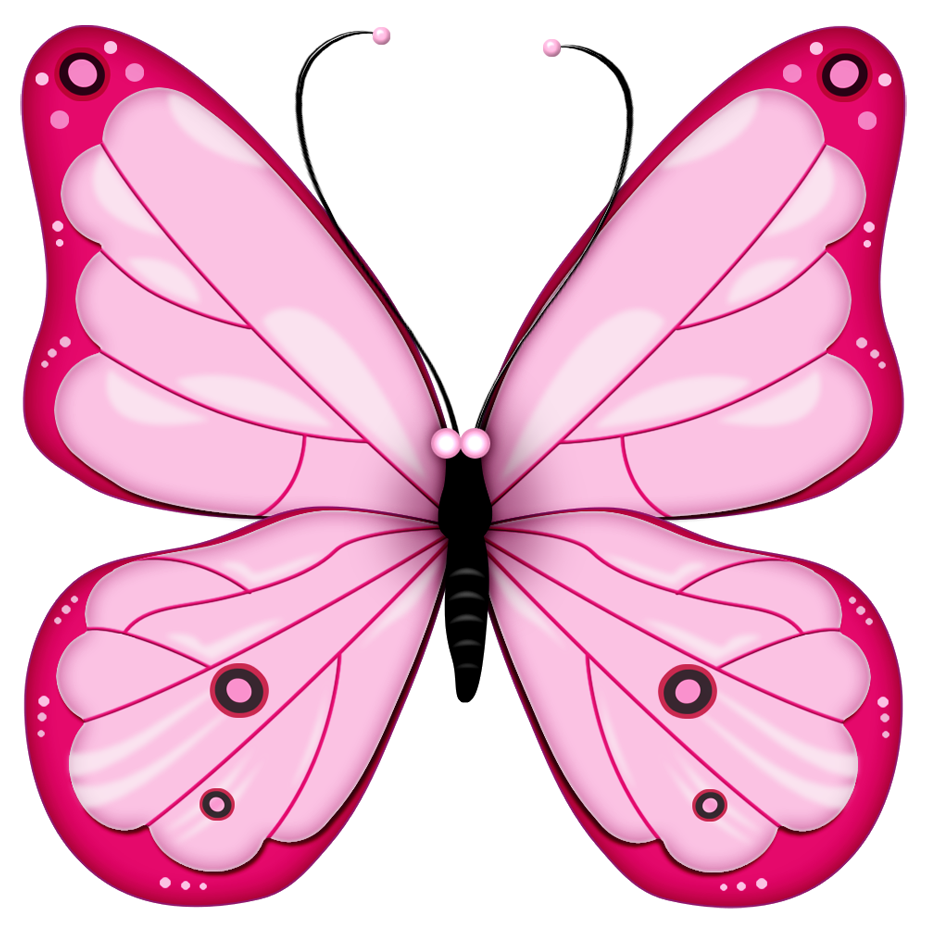 Pink Butterfly Clip Art - ClipArt Best