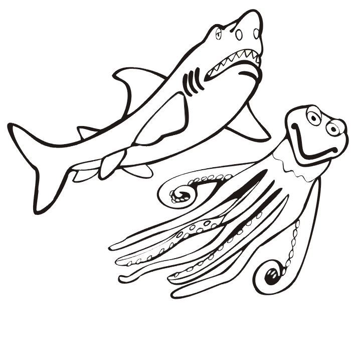 Shark Coloring Pages (2) | Coloring Kids