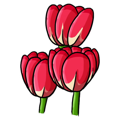 Red Flowers Clipart | Cool Eyecatching tatoos