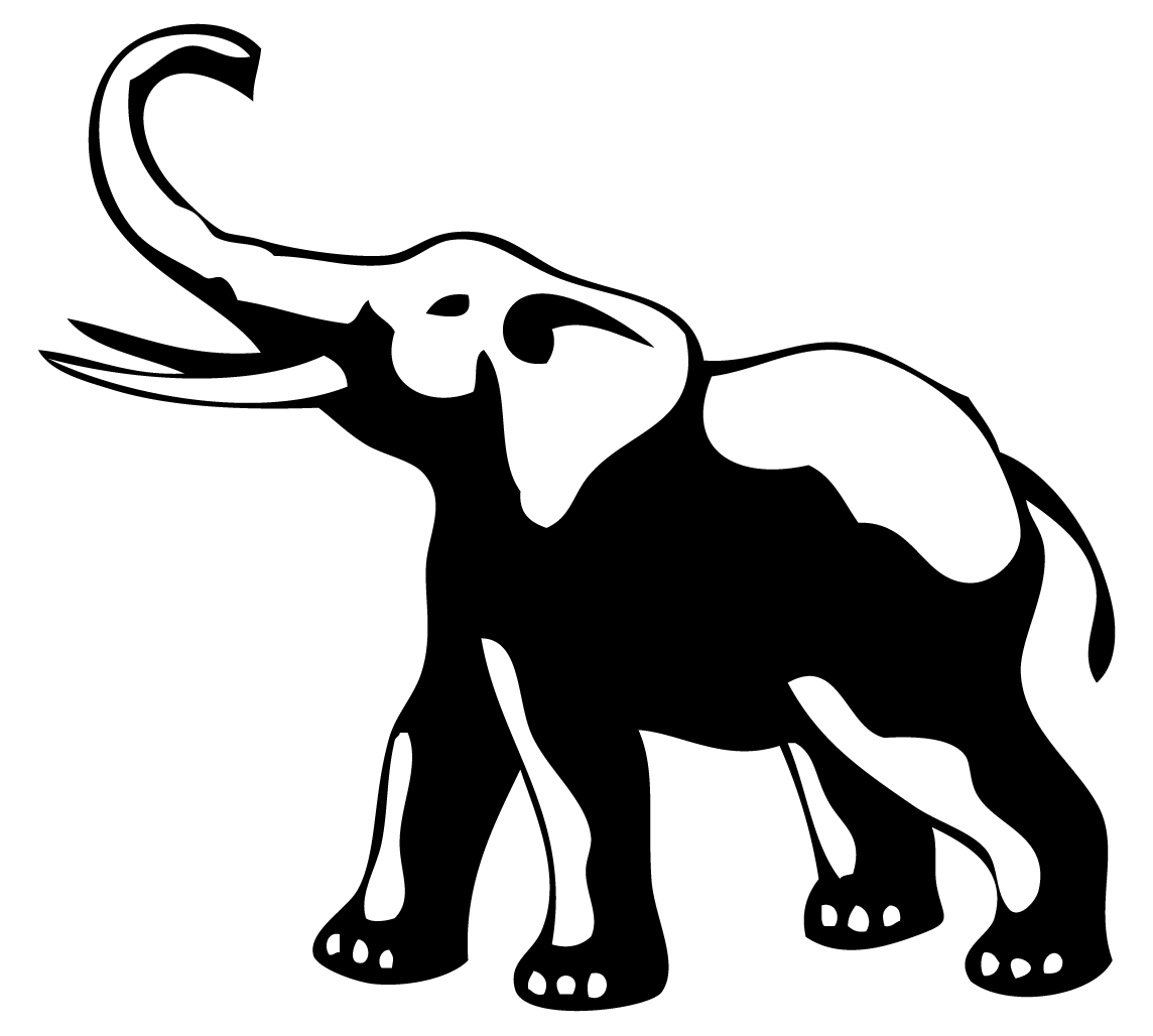 Elephant Silhouette Tattoo