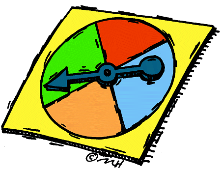 game spinner (in color) - Clip Art Gallery