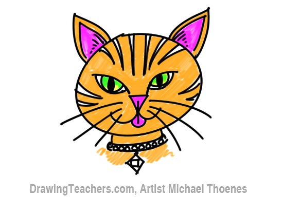 how-to-draw-a-cartoon-cat-face ...