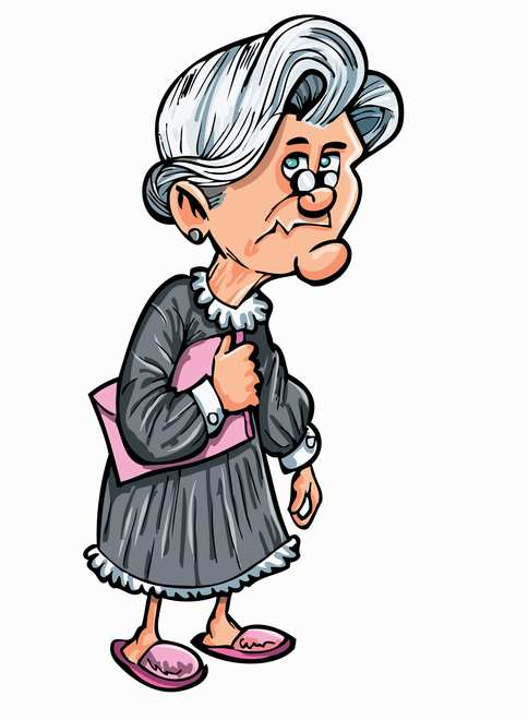 Old Woman Vector - ClipArt Best
