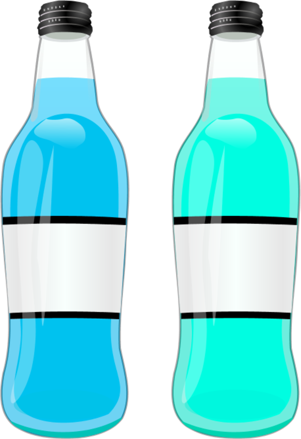 Two Bottle Bottles - vector Clip Art