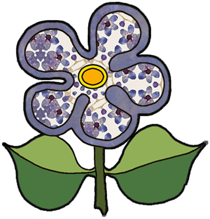 ArtbyJean - Purple Wood Roses: LARGE SINGLE BLOSSOMS - Clip art ...