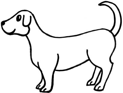 Dogs Black And White Clipart images