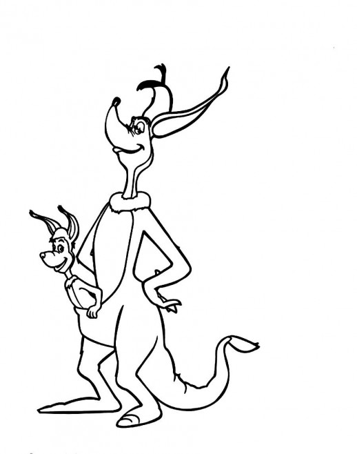 Jane Kangaroo Likes To Jumping To Move Dr. Seuss Horton Coloring ...