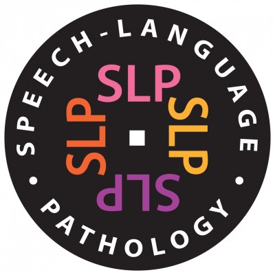 SLP – Speech-Language Pathology” Round Car Magnet