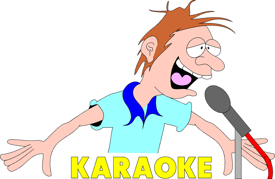 Free Stock Photos | Illustration of a drunk singer with karaoke ...