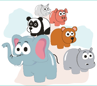 Kids Cartoon Baby Animals | Custom Printed Blinds, Kids Blinds ...
