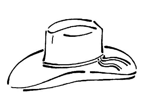Cowboy Hat Pictures to Color images