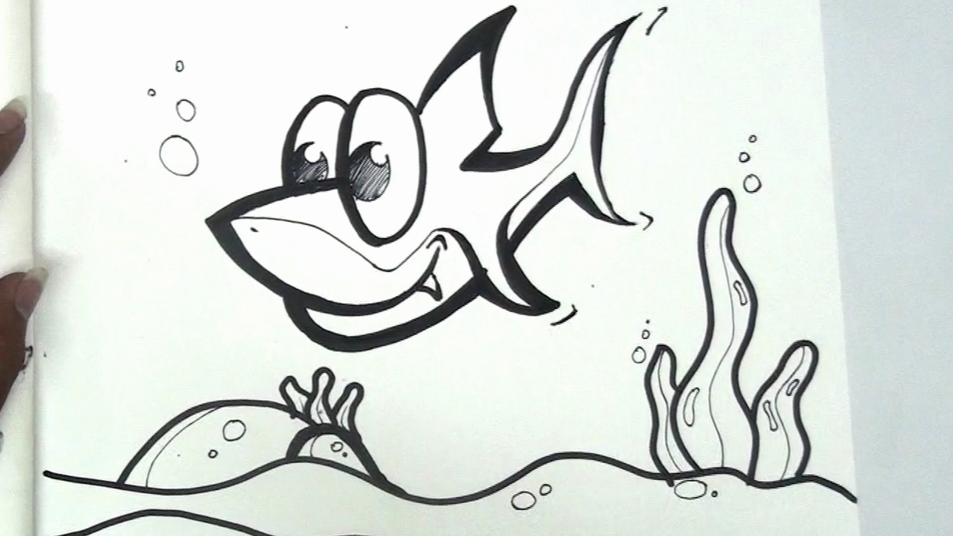 How to draw a shark | Drawing for children | Easy Step by Step ...