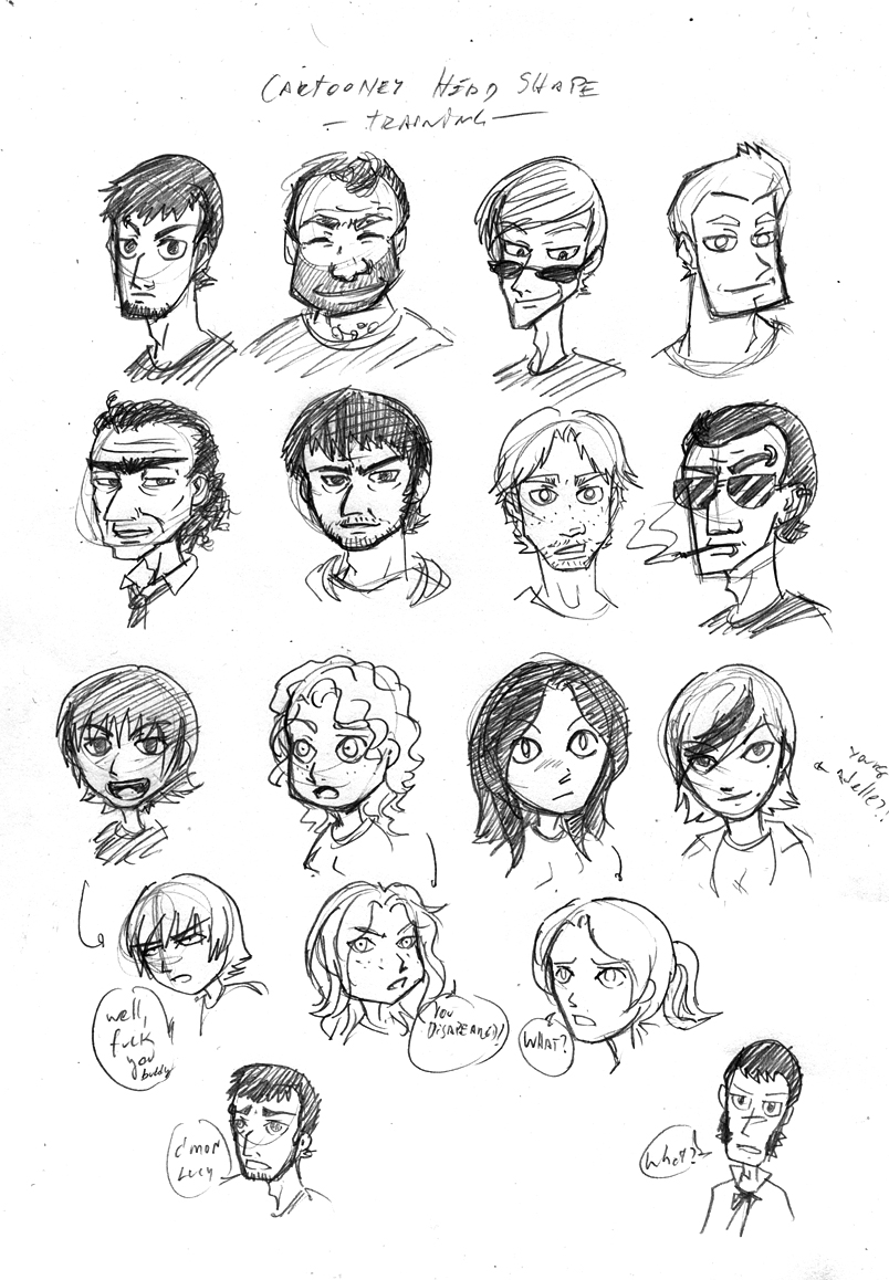cartoon faces study by black-hitsuji on DeviantArt