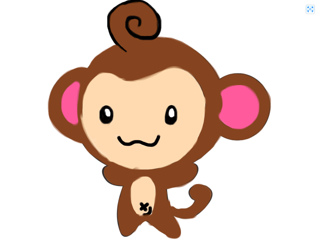 Cute Monkey Drawing - Cliparts.co