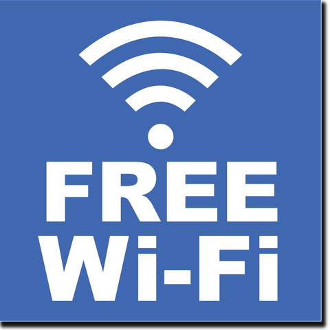 S1022 FREE WIFI SIGN | 8"x8" ready-made and custom signs in 24 hrs ...
