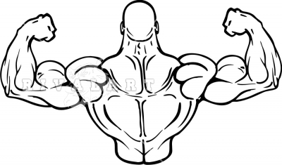Man Flexing Muscles Clipart - Free Clip Art Images