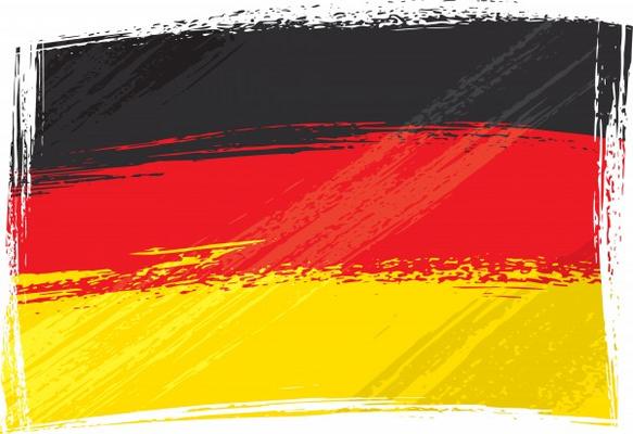 Grunge Germany flag - Dawid Krupa as art print or hand painted oil.