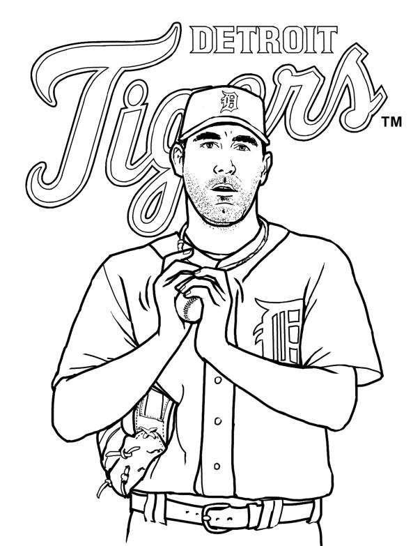 Detroit Tigers Coloring Pages | Coloring Page
