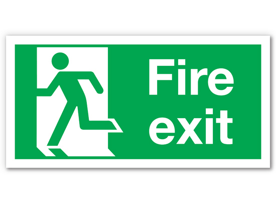 Fire Exit Signs Clipart - Free Clipart