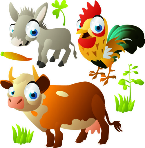 Vivid Cartoon Animals vector material 05 - Vector Animal free download