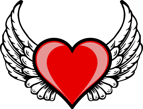 Heart Wing Logo clip art - vector clip art online, royalty free ...