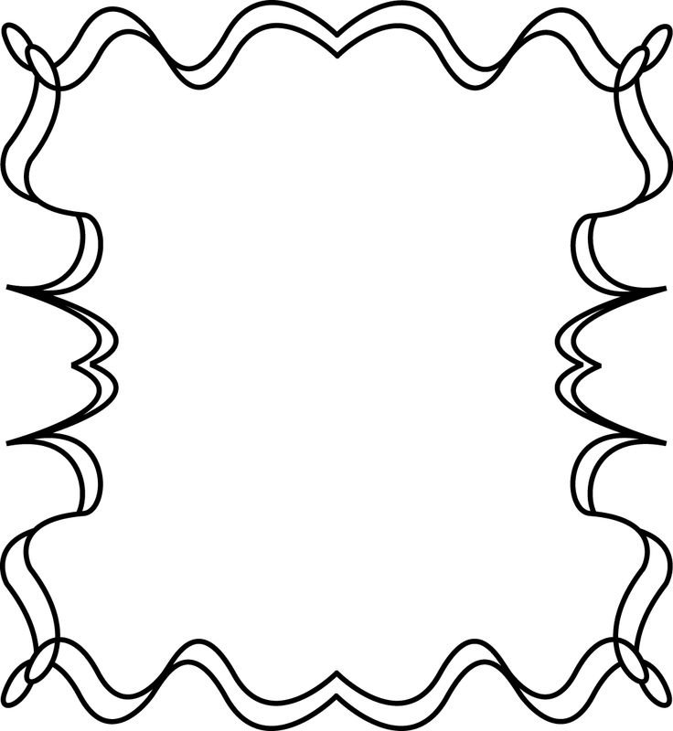 Free Printable Clip Art Borders | Full Page Squiggly Zig Zag ...