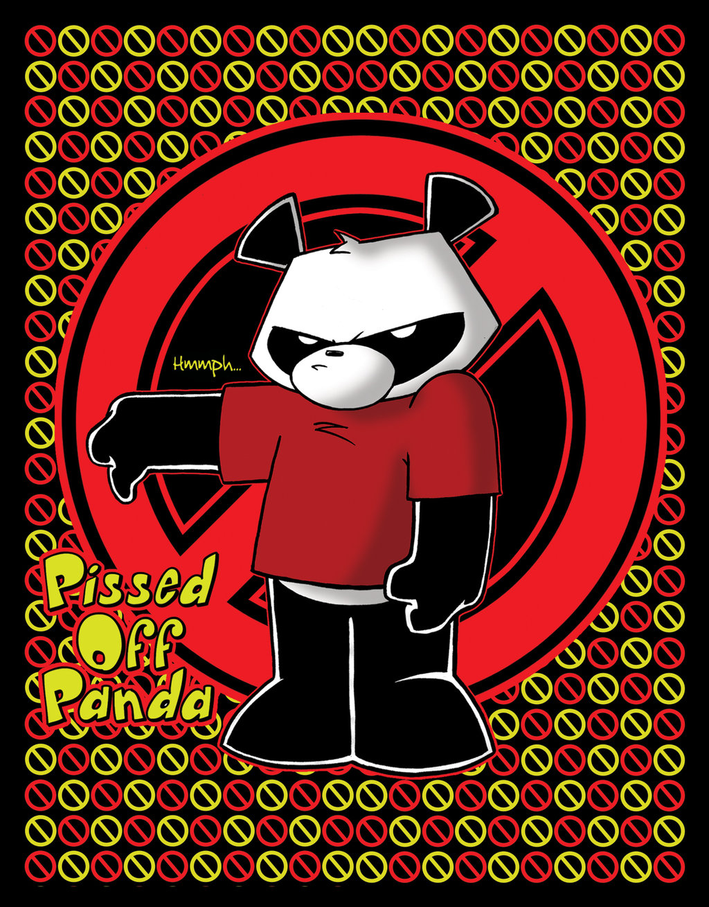 Pissed Off Panda Red Yellow by frankenstylin on DeviantArt