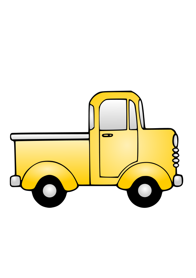 Yellow Old Truck SVG Vector file, vector clip art svg file ...