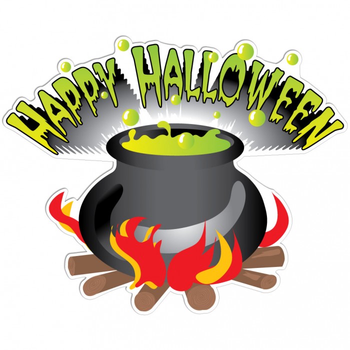 Happy Halloween Cauldron Halloween Lawn Decoration set of 13 w/ 24 ...