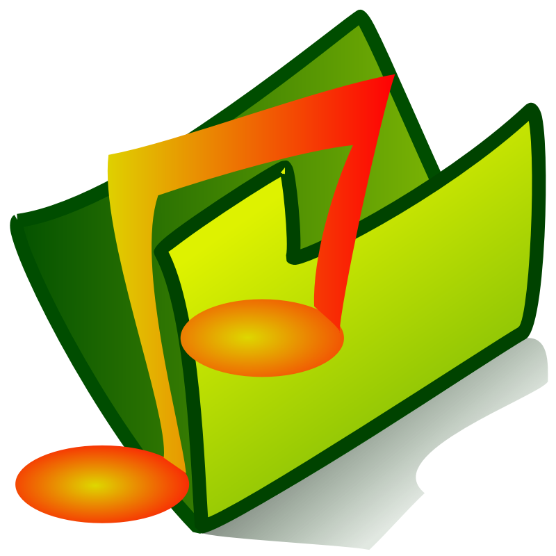 Clipart - folder sound