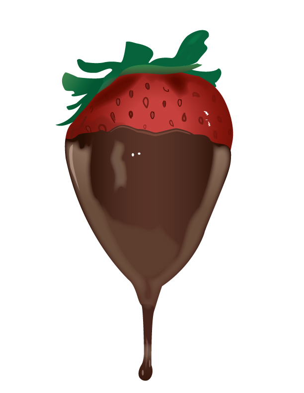 Delicious Chocolate Dipped Strawberry Free Vector / 4Vector