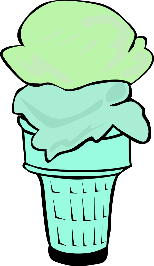 ice cream cone for fast food menu - vector Clip Art