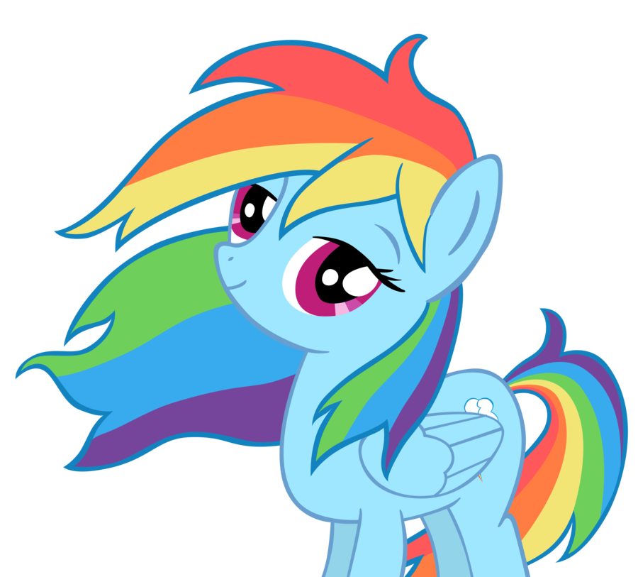 Rainbow Dash - windy weather - vector 90Mpx by SapphireBeam on ...