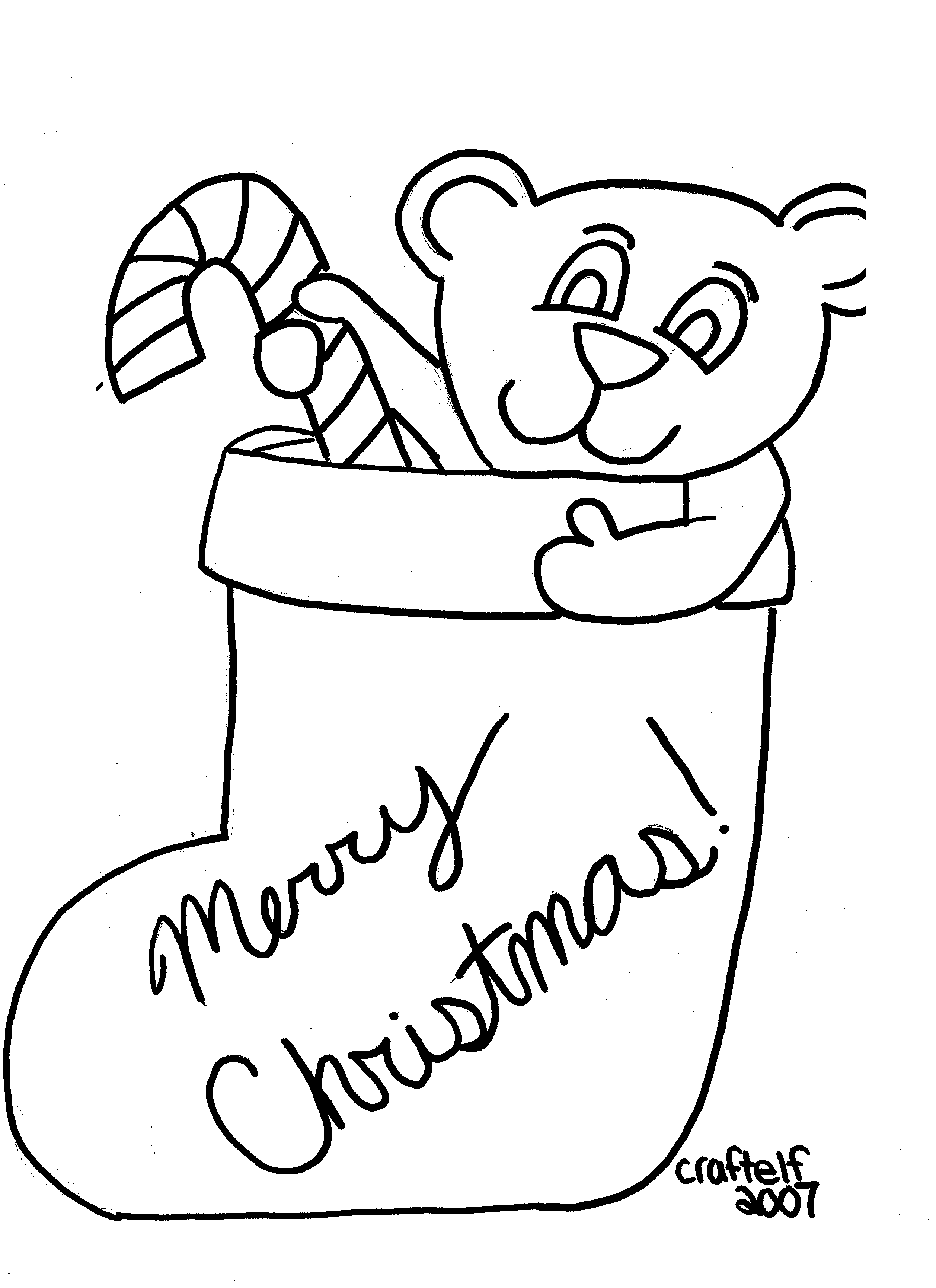 Christmas Stocking Drawings - Cliparts.co