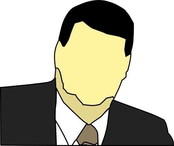 man in suit clipart - photo #27