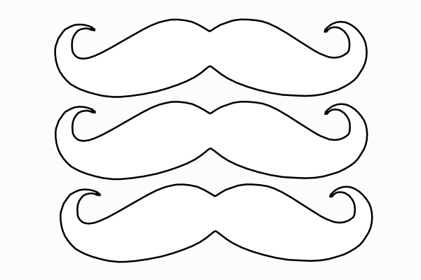 Mustache clip art - vector clip art online, royalty free & public ...