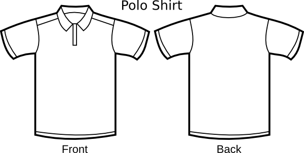 Nicubunu Polo Shirt Template Hi image - vector clip art online ...