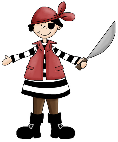 Clipart Single - Pirate 2 [pirate_2] - £0.99 : Grin And Craft It ...