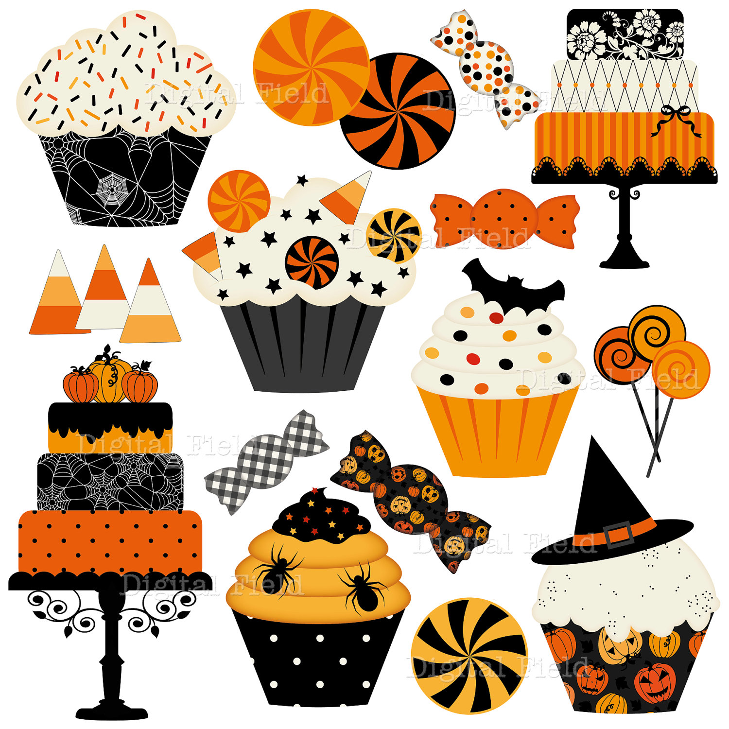 Popular items for candy clip art on Etsy