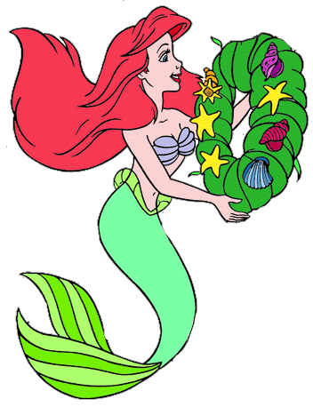 The Little Mermaid Christmas Clipart - Disney Clipart Galore
