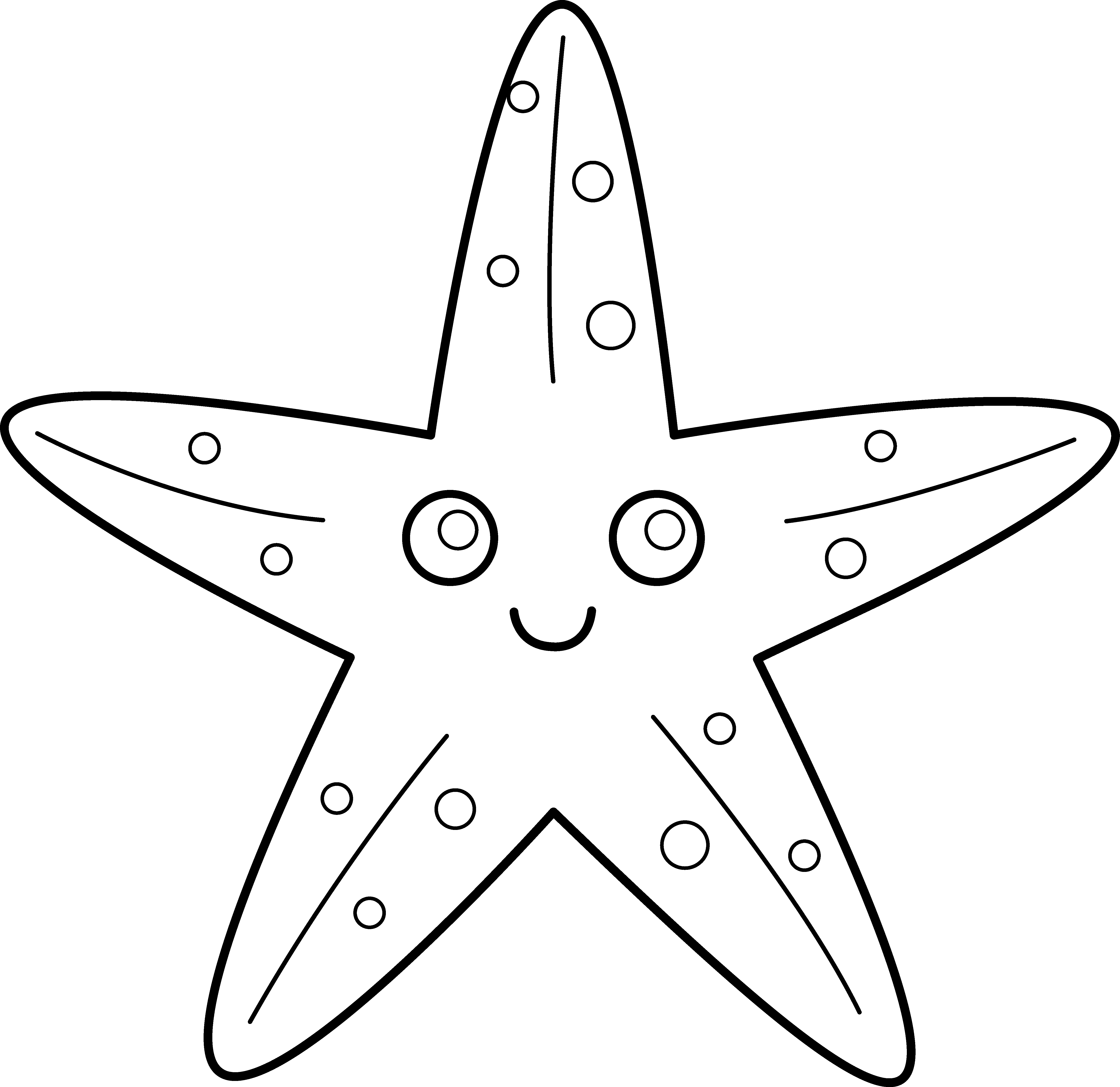 Pix For > Starfish Vector Outline